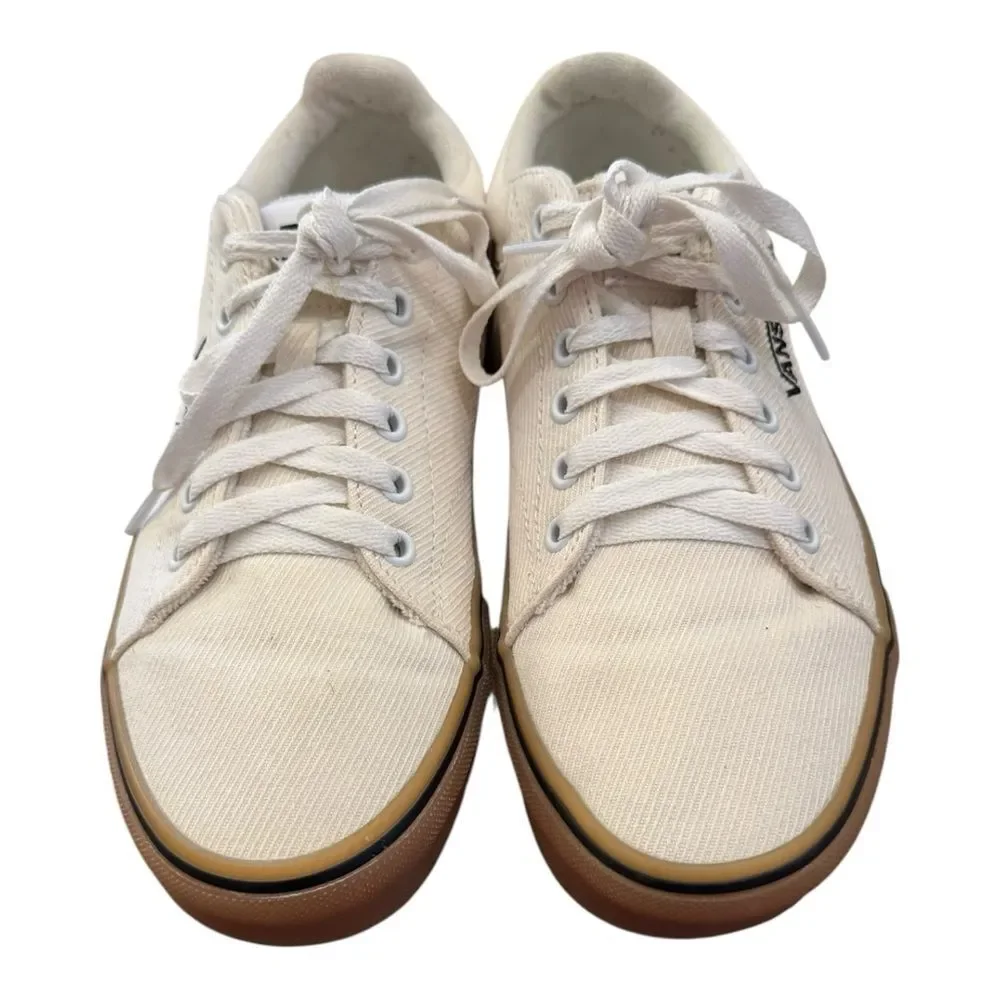 Vans Men's Seldan Creamy White Canvas Sneakers 7.5